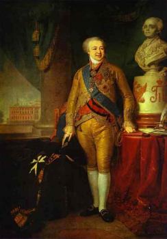 弗拉基米爾 波羅維科夫斯基 Portrait of Prince A. B. Kurakin